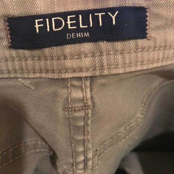 Fidelity Jimmy Slim Straight Leg Jeans 31 Latte - Picture 10 of 13